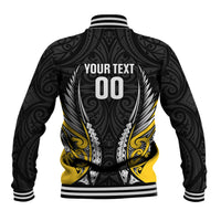 Taranaki 2026 Rugby Custom Baseball Jacket NZ Maori Silver Fern