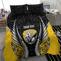 Taranaki 2026 Rugby Custom Bedding Set NZ Maori Silver Fern LT14 - Polynesian Pride