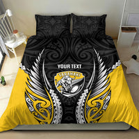 Taranaki 2026 Rugby Custom Bedding Set NZ Maori Silver Fern LT14 - Polynesian Pride