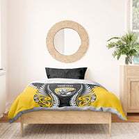 Taranaki 2026 Rugby Custom Bedding Set NZ Maori Silver Fern LT14 - Polynesian Pride