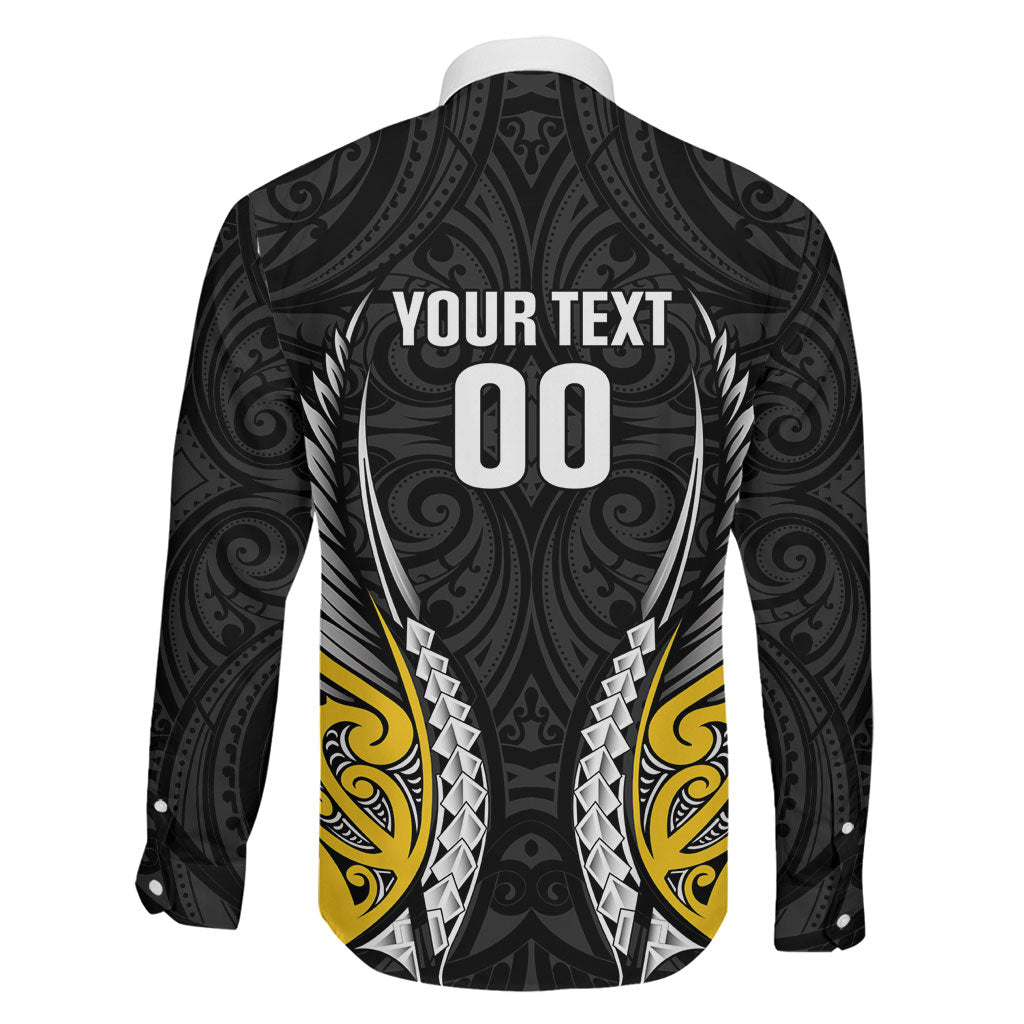 Taranaki 2026 Rugby Custom Family Matching Long Sleeve Bodycon Dress and Hawaiian Shirt NZ Maori Silver Fern LT14 - Polynesian Pride