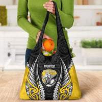 Taranaki 2026 Rugby Custom Grocery Bag NZ Maori Silver Fern