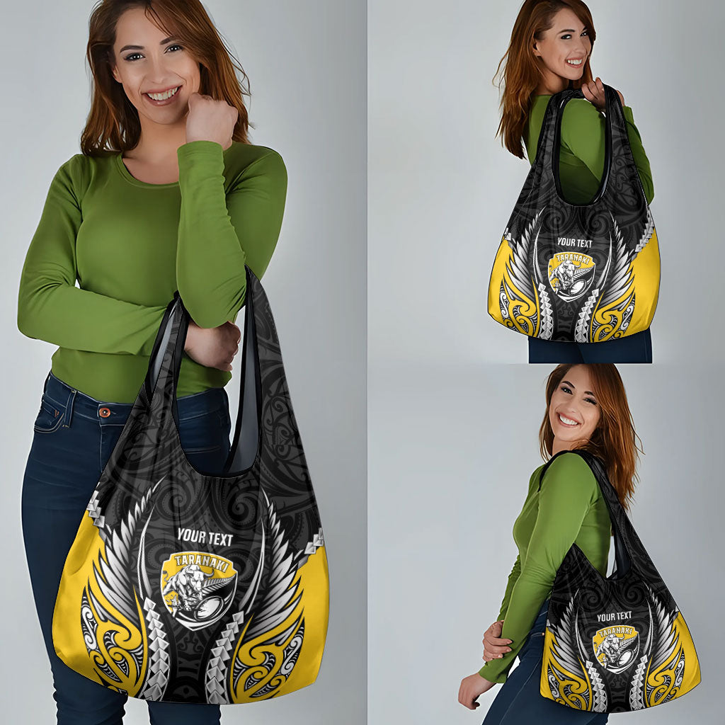 Taranaki 2026 Rugby Custom Grocery Bag NZ Maori Silver Fern