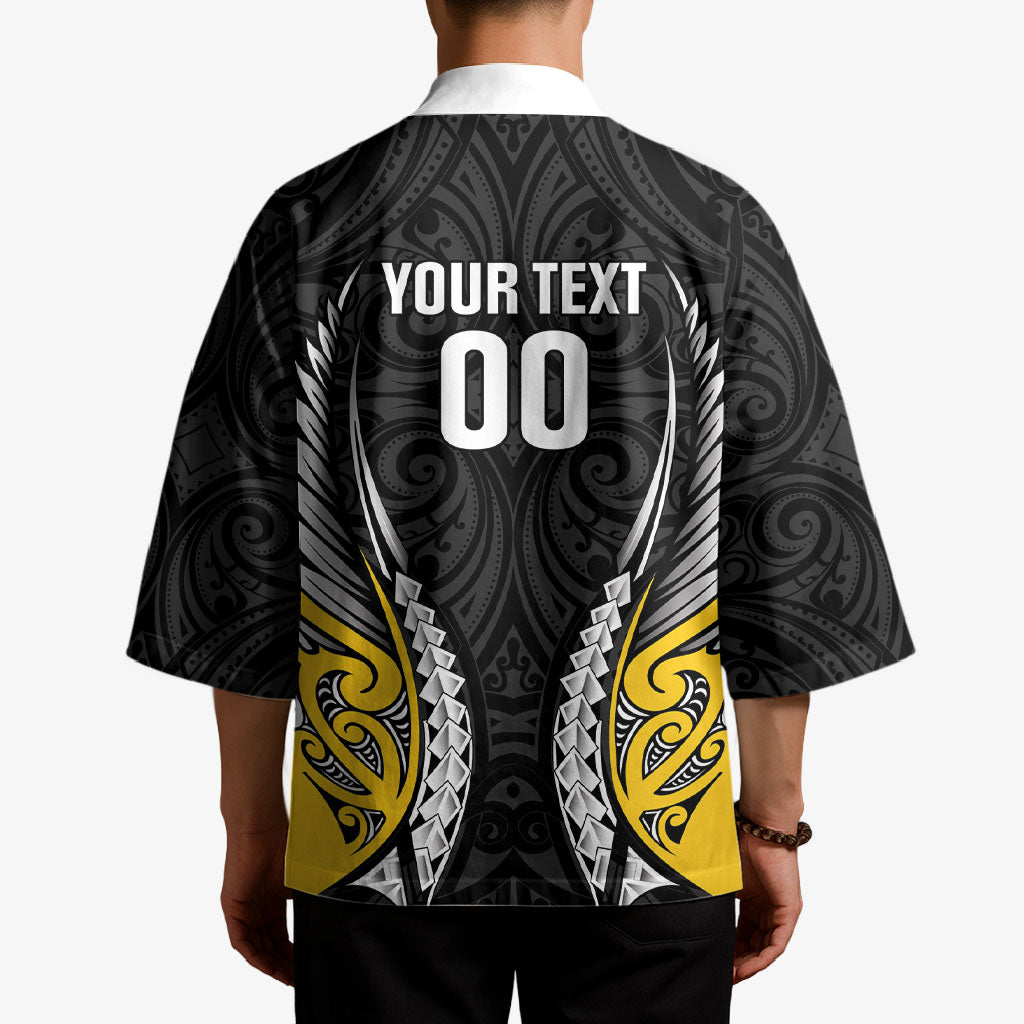 Taranaki 2026 Rugby Custom Kimono NZ Maori Silver Fern