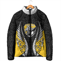 Taranaki 2026 Rugby Custom Padded Jacket NZ Maori Silver Fern