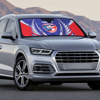 Tasman Bay 2026 Rugby Custom Auto Sun Shade NZ Maori Silver Fern