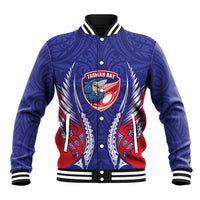 Tasman Bay 2026 Rugby Custom Baseball Jacket NZ Maori Silver Fern