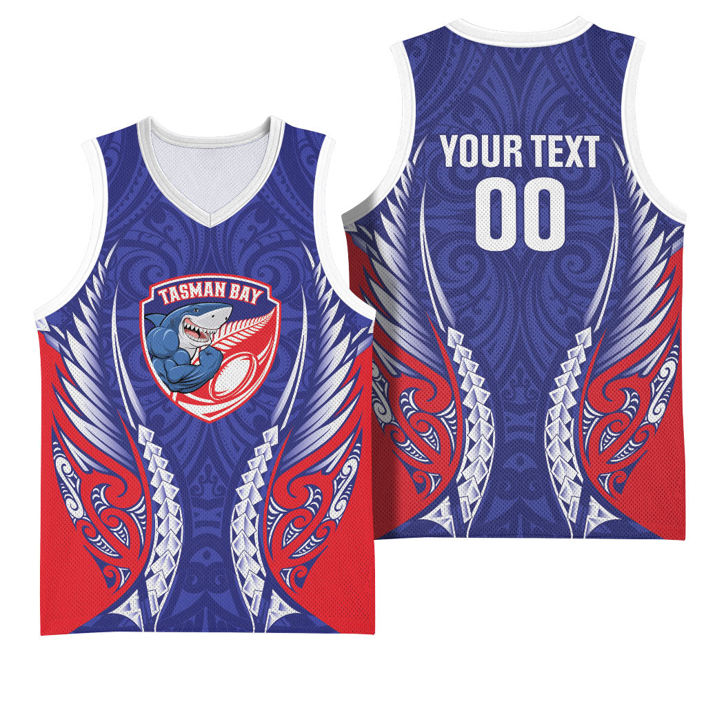 Tasman Bay 2026 Rugby Custom Basketball Jersey NZ Maori Silver Fern