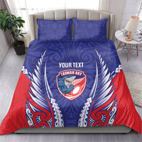 Tasman Bay 2026 Rugby Custom Bedding Set NZ Maori Silver Fern