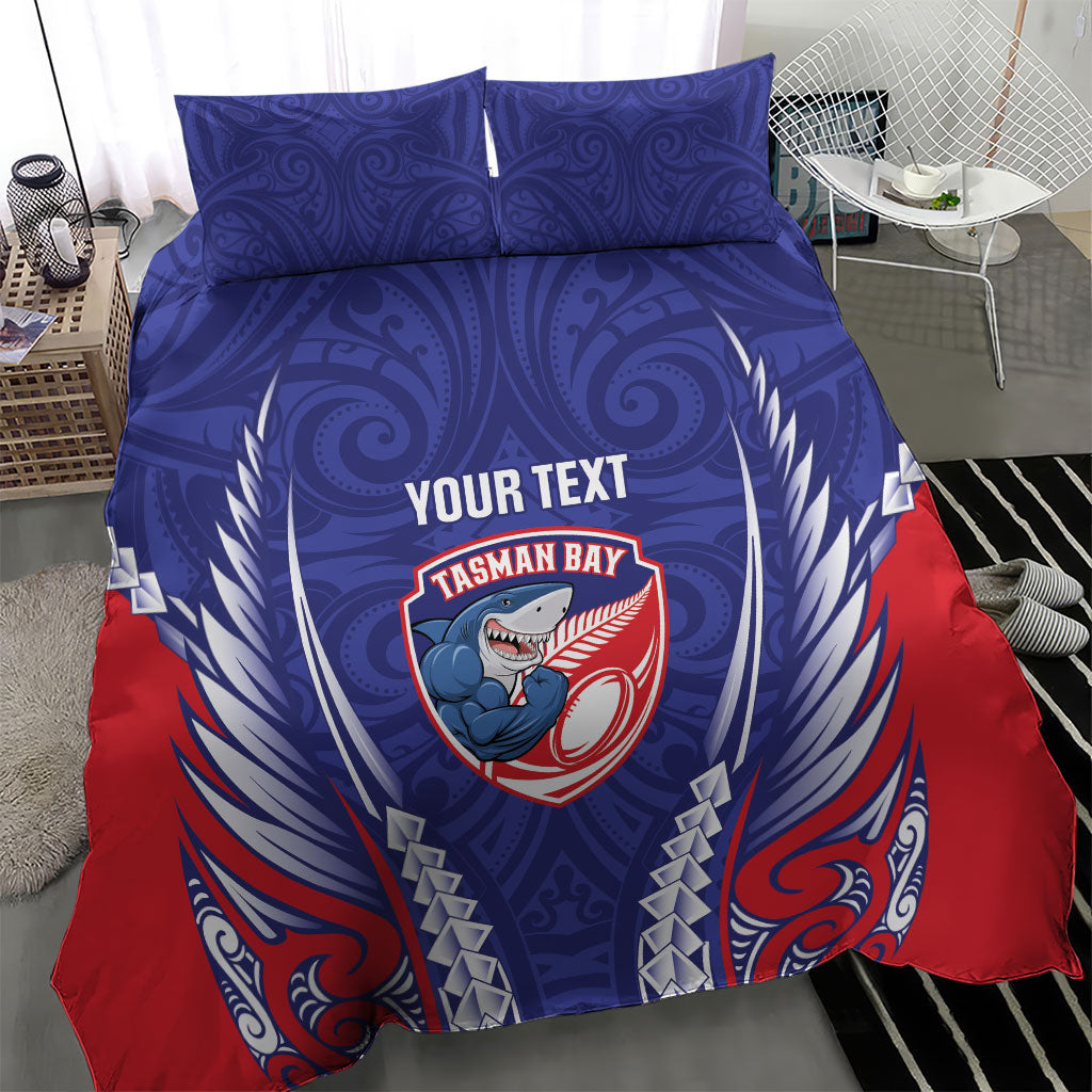 Tasman Bay 2026 Rugby Custom Bedding Set NZ Maori Silver Fern