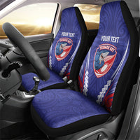 Tasman Bay 2026 Rugby Custom Car Seat Cover NZ Maori Silver Fern LT14 - Polynesian Pride