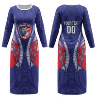 Tasman Bay 2026 Rugby Custom Couples Matching Long Sleeve Bodycon Dress and Long Sleeve Button Shirt NZ Maori Silver Fern LT14 - Polynesian Pride