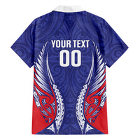Tasman Bay 2026 Rugby Custom Family Matching Off The Shoulder Long Sleeve Dress and Hawaiian Shirt NZ Maori Silver Fern LT14 - Polynesian Pride