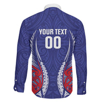 Tasman Bay 2026 Rugby Custom Family Matching Off The Shoulder Long Sleeve Dress and Hawaiian Shirt NZ Maori Silver Fern LT14 - Polynesian Pride