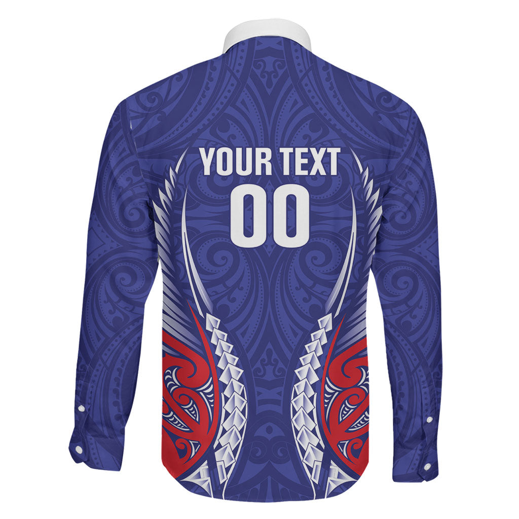Tasman Bay 2026 Rugby Custom Family Matching Off Shoulder Maxi Dress and Hawaiian Shirt NZ Maori Silver Fern LT14 - Polynesian Pride