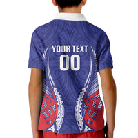 Tasman Bay 2026 Rugby Custom Kid Polo Shirt NZ Maori Silver Fern LT14 - Polynesian Pride