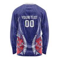 Tasman Bay 2026 Rugby Custom Long Sleeve Shirt NZ Maori Silver Fern