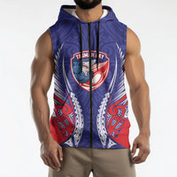 Tasman Bay 2026 Rugby Custom Sleeveless Zip Hoodie NZ Maori Silver Fern