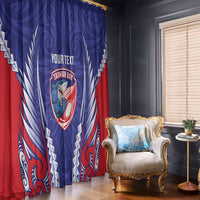 Tasman Bay 2026 Rugby Custom Window Curtain NZ Maori Silver Fern