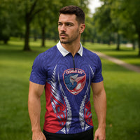 Tasman Bay 2026 Rugby Custom Zipper Polo Shirt NZ Maori Silver Fern