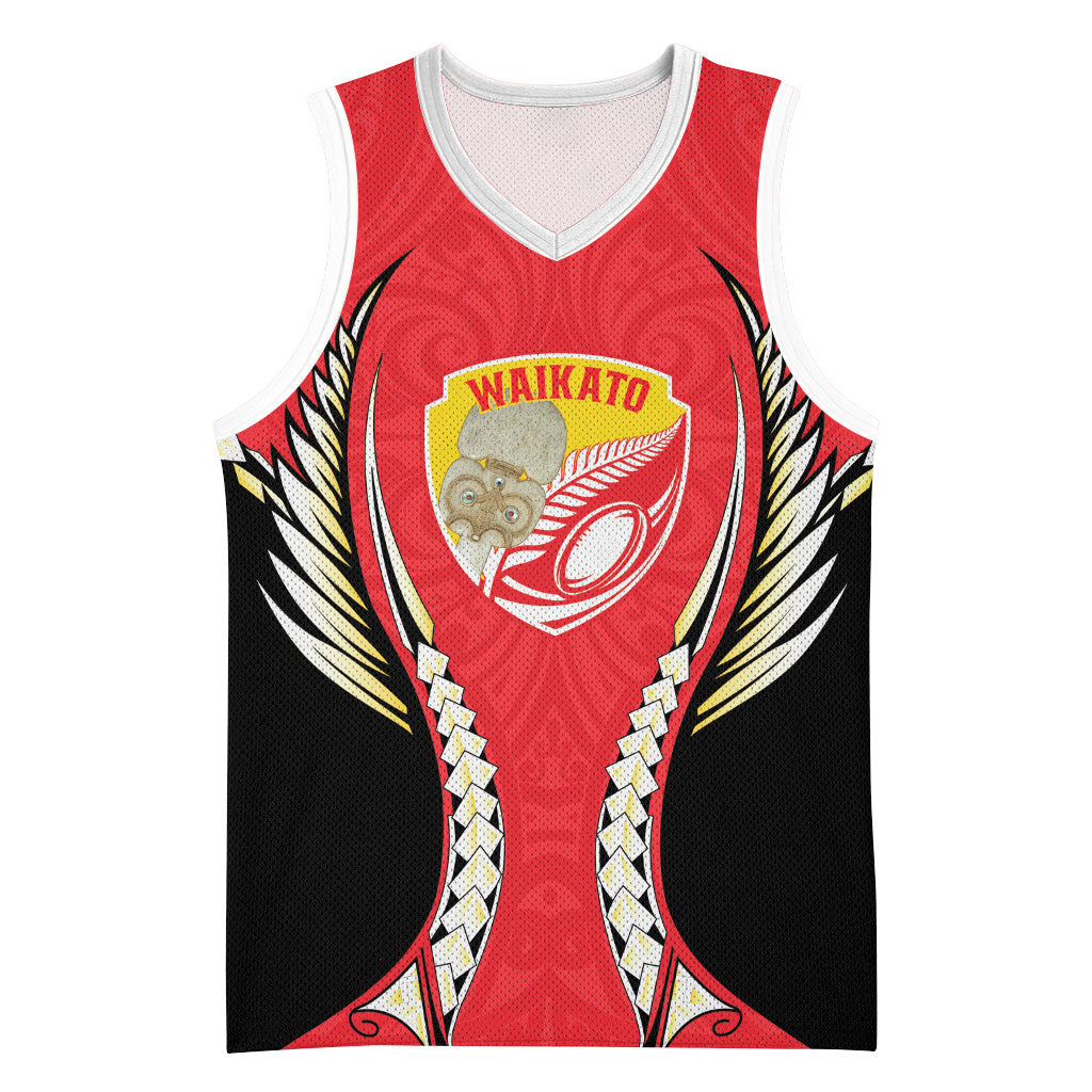 Waikato 2026 Rugby Custom Basketball Jersey NZ Maori Silver Fern
