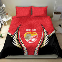 Waikato 2026 Rugby Custom Bedding Set NZ Maori Silver Fern