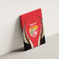 Waikato 2026 Rugby Custom Canvas Wall Art NZ Maori Silver Fern