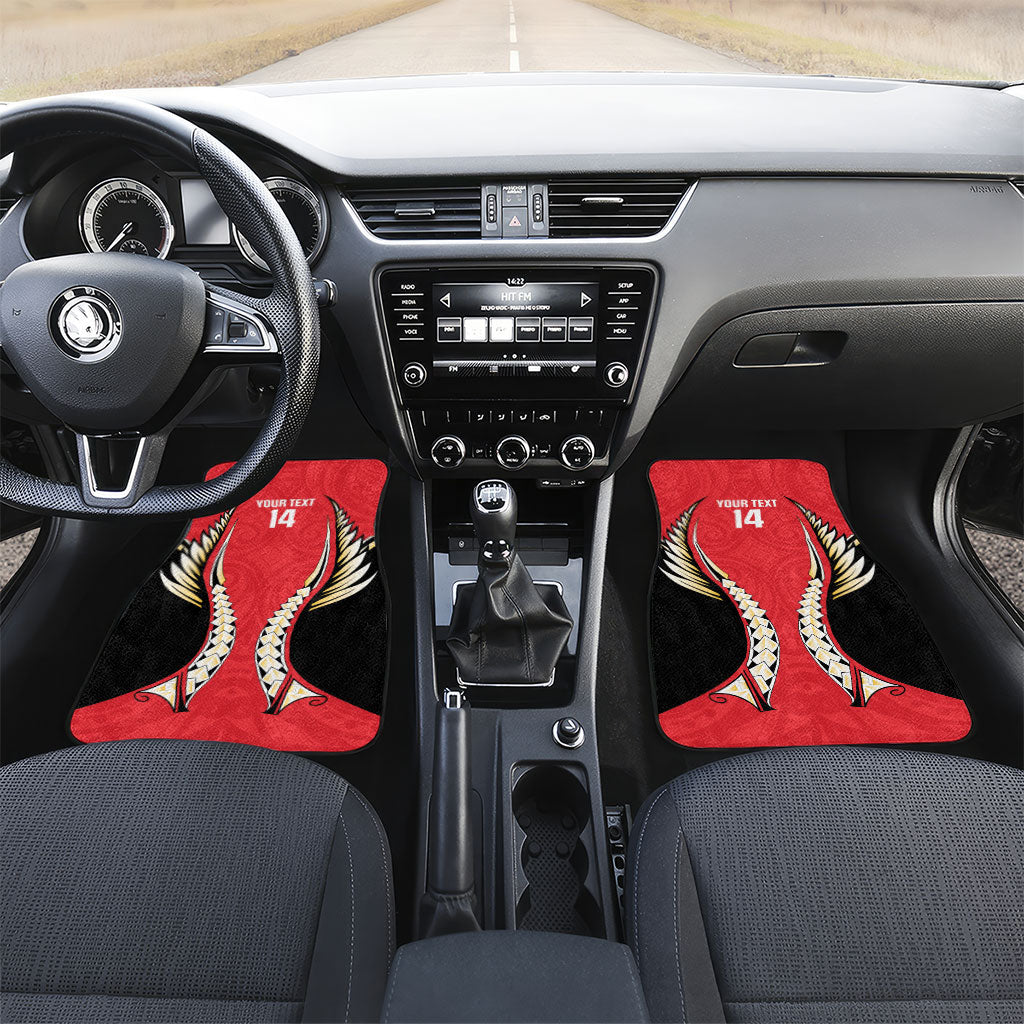 Waikato 2026 Rugby Custom Car Mats NZ Maori Silver Fern