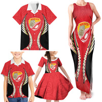Waikato 2026 Rugby Custom Family Matching Tank Maxi Dress and Hawaiian Shirt NZ Maori Silver Fern LT14 - Polynesian Pride