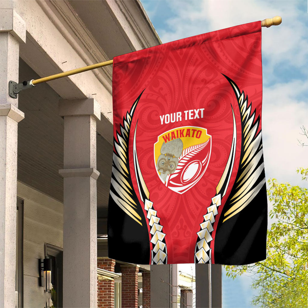 Waikato 2026 Rugby Custom Garden Flag NZ Maori Silver Fern
