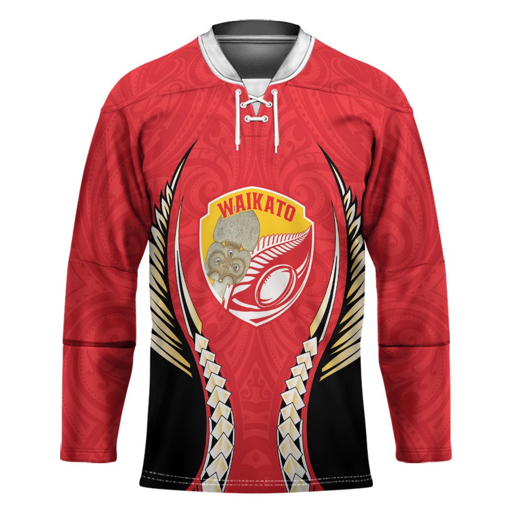 Waikato 2026 Rugby Custom Hockey Jersey NZ Maori Silver Fern