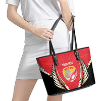 Waikato 2026 Rugby Custom Leather Tote Bag NZ Maori Silver Fern