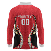 Waikato 2026 Rugby Custom Long Sleeve Polo Shirt NZ Maori Silver Fern LT14 - Polynesian Pride