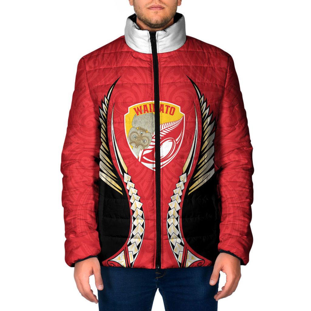 Waikato 2026 Rugby Custom Padded Jacket NZ Maori Silver Fern