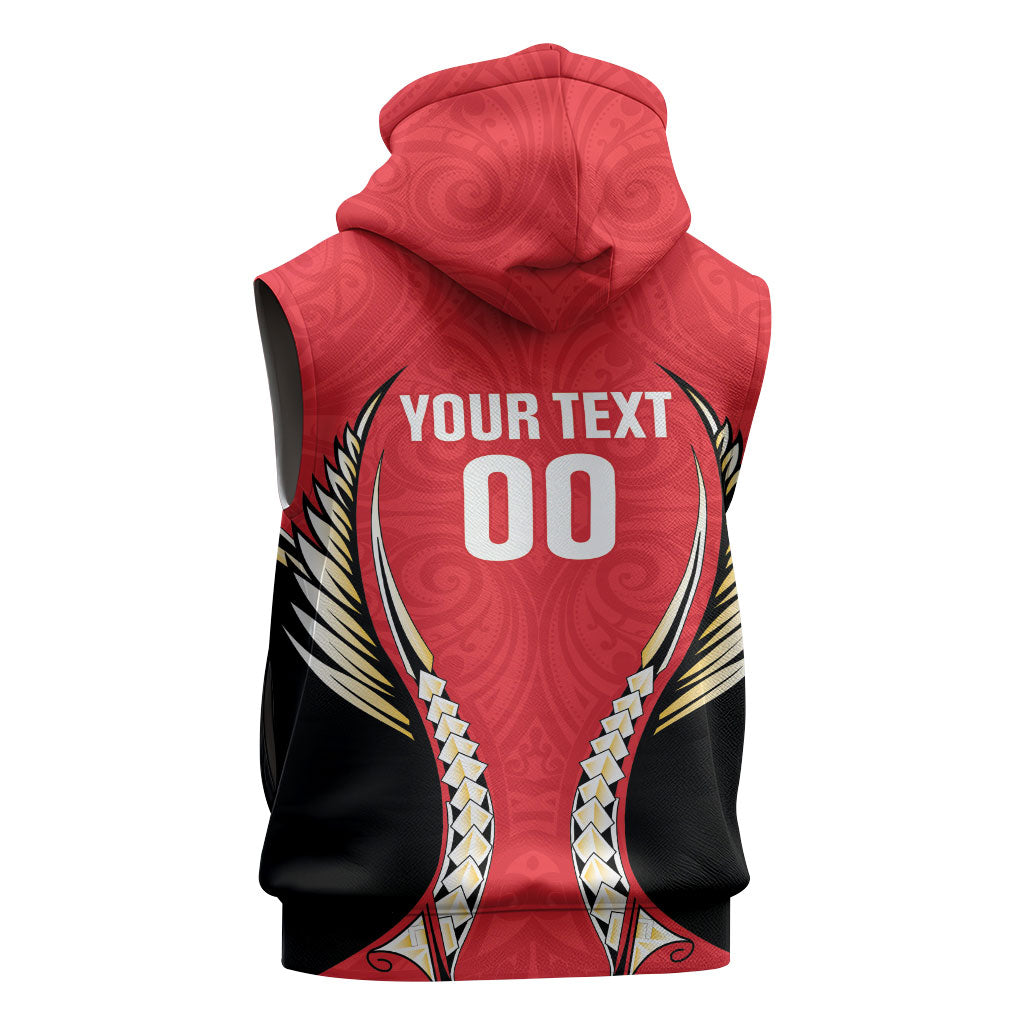 Waikato 2026 Rugby Custom Sleeveless Zip Hoodie NZ Maori Silver Fern