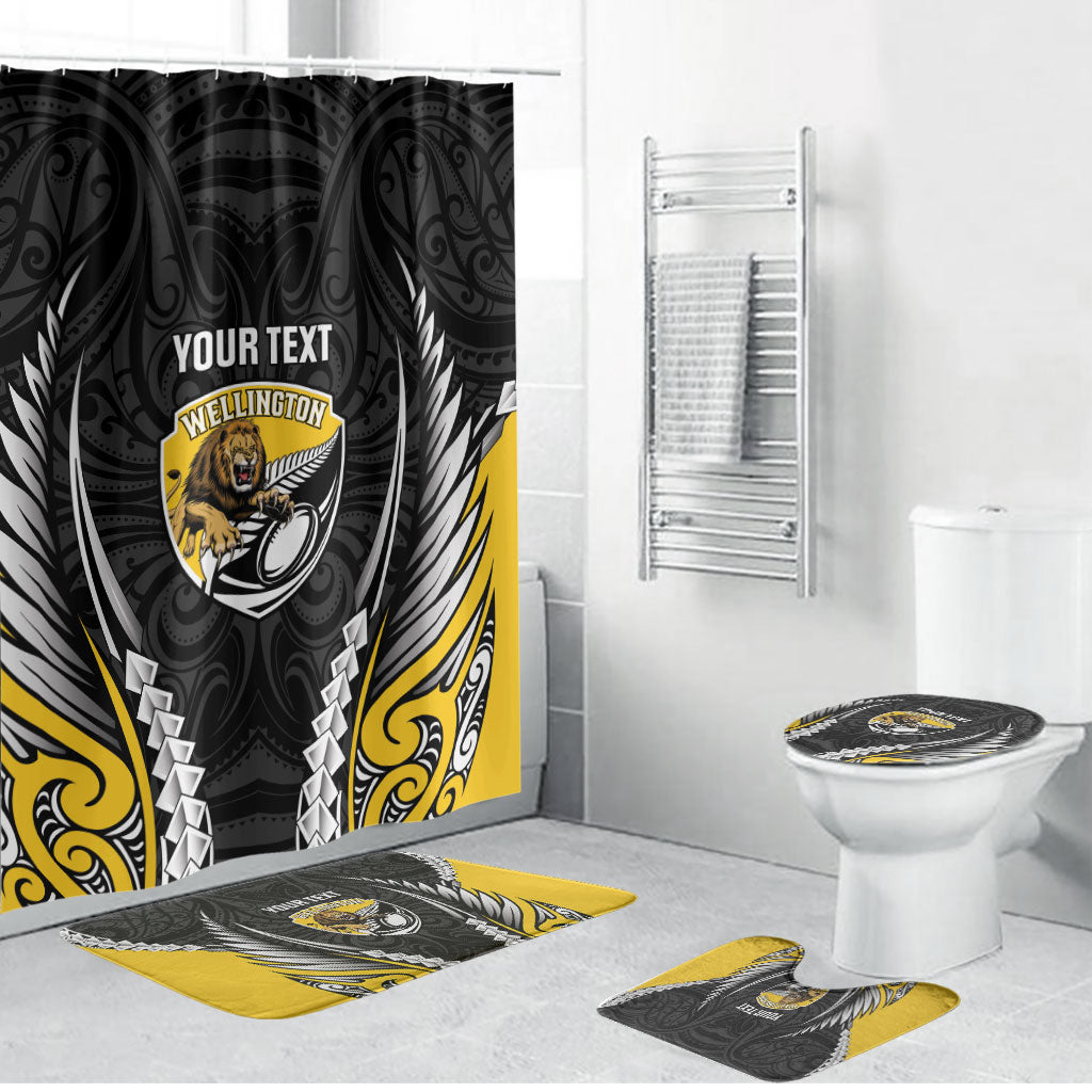 Wellington 2026 Rugby Custom Bathroom Set NZ Maori Silver Fern