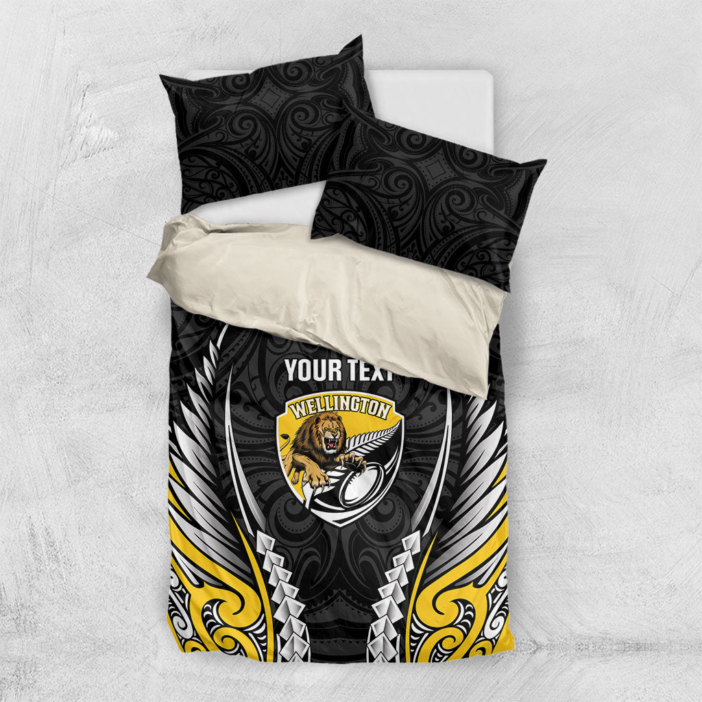 Wellington 2026 Rugby Custom Bedding Set NZ Maori Silver Fern