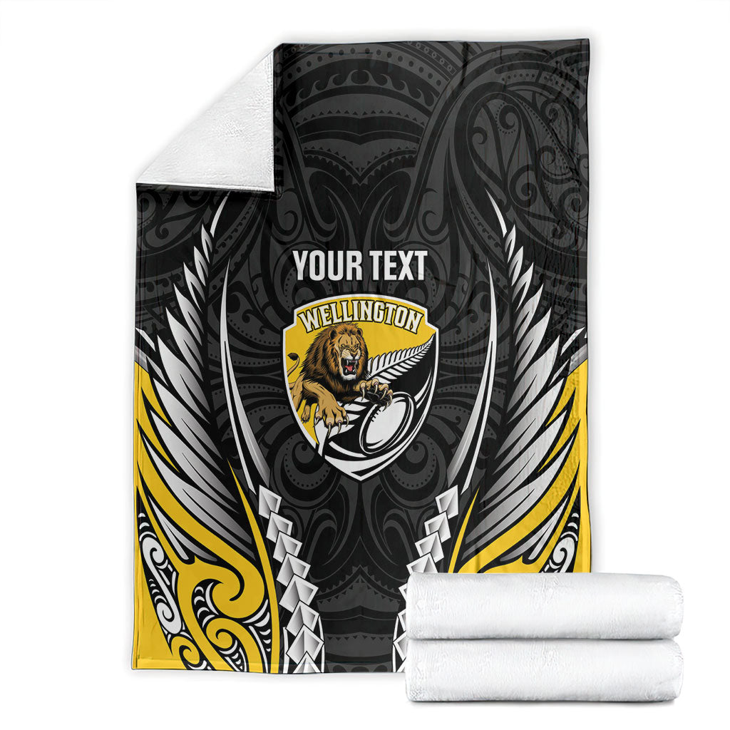 Wellington 2026 Rugby Custom Blanket NZ Maori Silver Fern