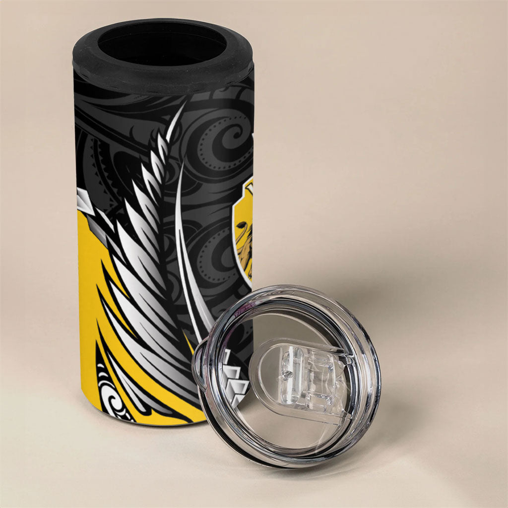 Wellington 2026 Rugby Custom 4 in 1 Can Cooler Tumbler NZ Maori Silver Fern