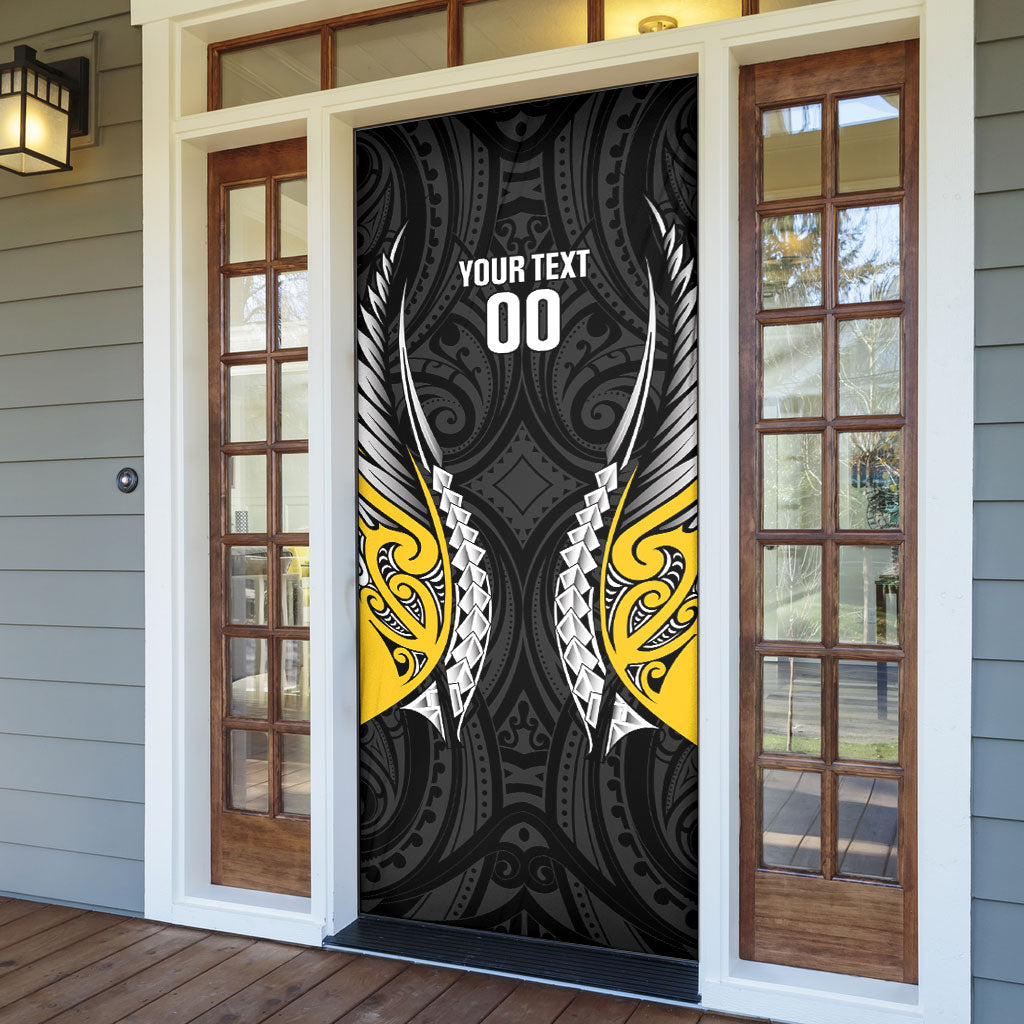 Wellington 2026 Rugby Custom Door Cover NZ Maori Silver Fern