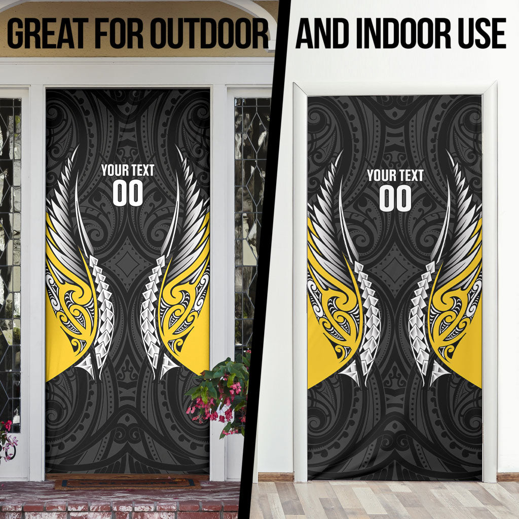 Wellington 2026 Rugby Custom Door Cover NZ Maori Silver Fern