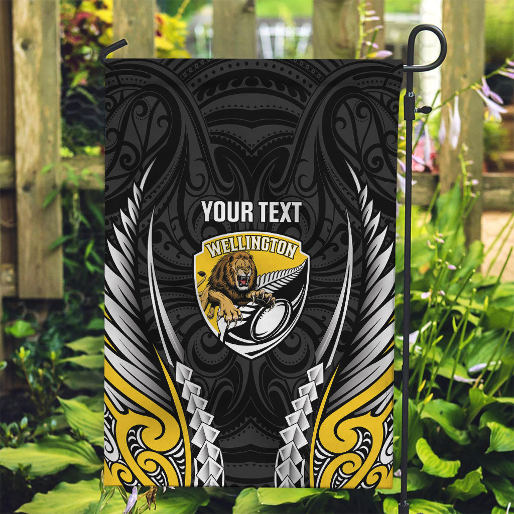 Wellington 2026 Rugby Custom Garden Flag NZ Maori Silver Fern