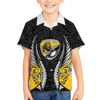 Wellington 2026 Rugby Custom Kid Hawaiian Shirt NZ Maori Silver Fern