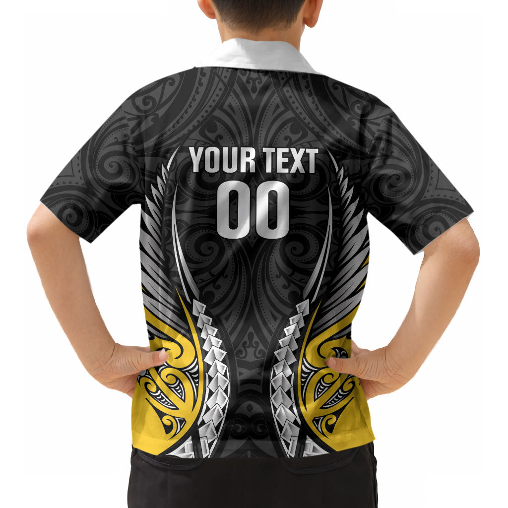 Wellington 2026 Rugby Custom Kid Hawaiian Shirt NZ Maori Silver Fern LT14 - Polynesian Pride