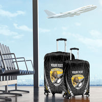 Wellington 2026 Rugby Custom Luggage Cover NZ Maori Silver Fern