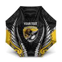 Wellington 2026 Rugby Custom Umbrella NZ Maori Silver Fern