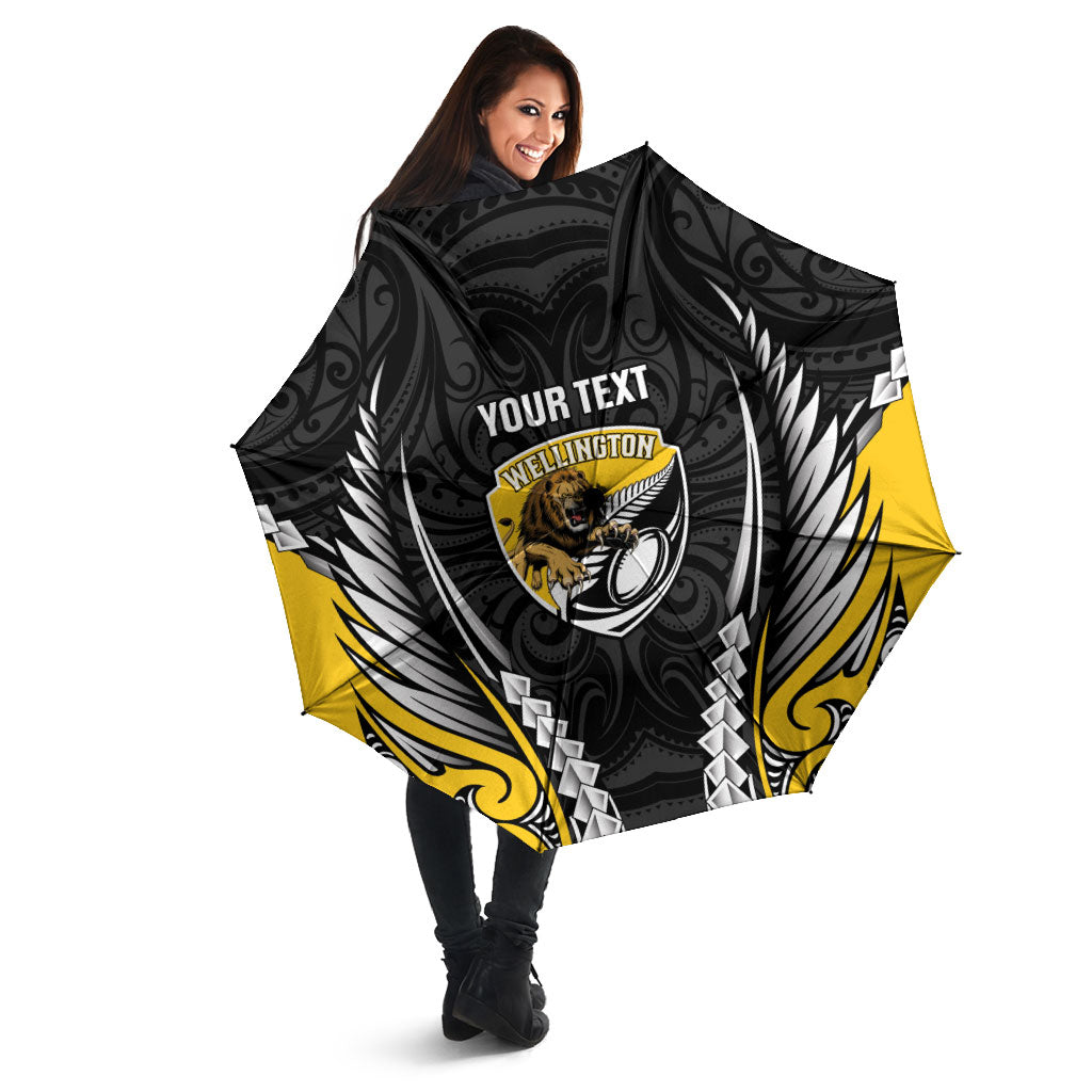Wellington 2026 Rugby Custom Umbrella NZ Maori Silver Fern