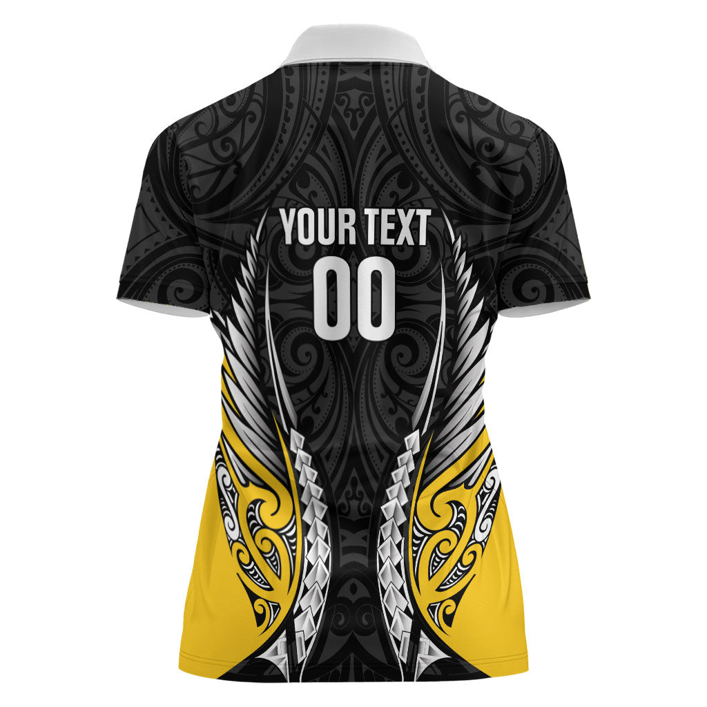 Wellington 2026 Rugby Custom Women Polo Shirt NZ Maori Silver Fern