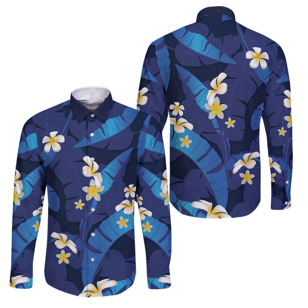 Teal Purple Banana Leaf Hawaii Family Matching Tank Maxi Dress and Hawaiian Shirt Lau Maia Plumeria Tropical Summer Vibes