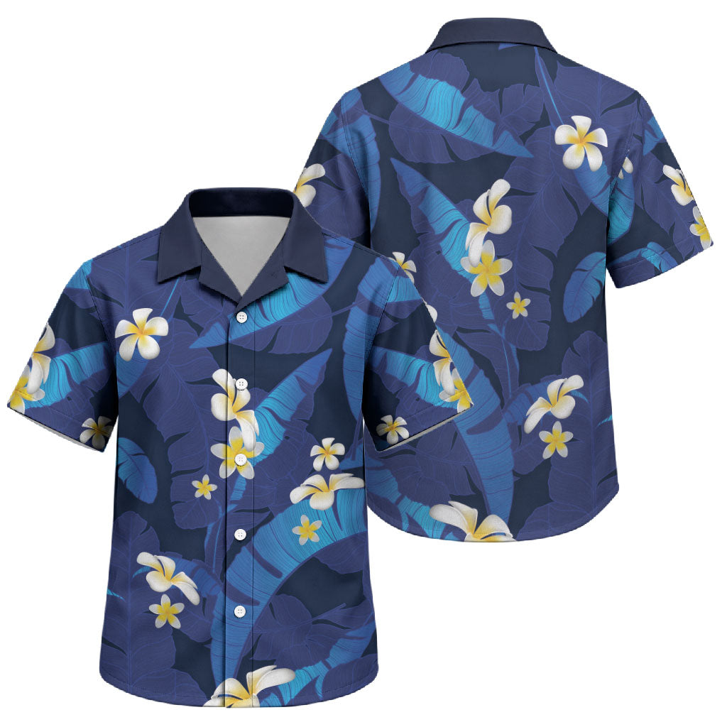 Teal Purple Banana Leaf Hawaii Family Matching Tank Maxi Dress and Hawaiian Shirt Lau Maia Plumeria Tropical Summer Vibes
